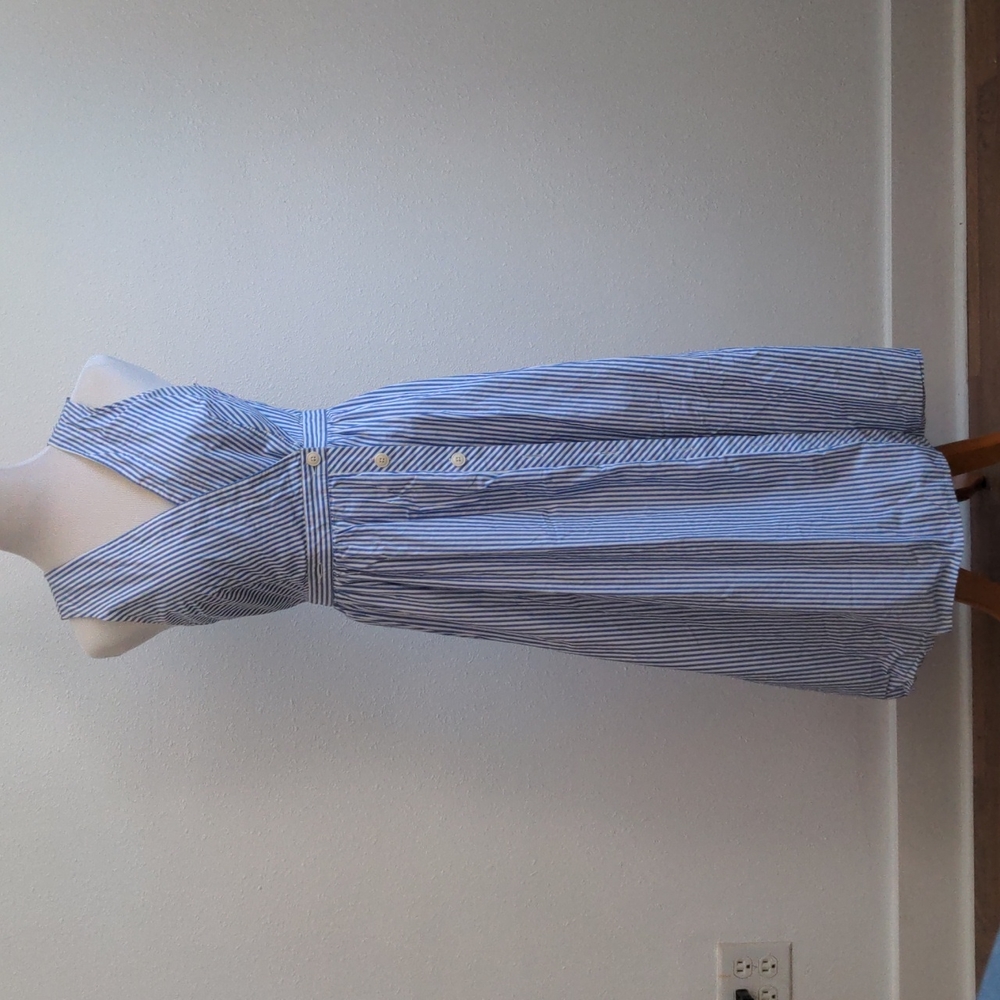 Blue & White Striped J Crew Sundress Tall 6